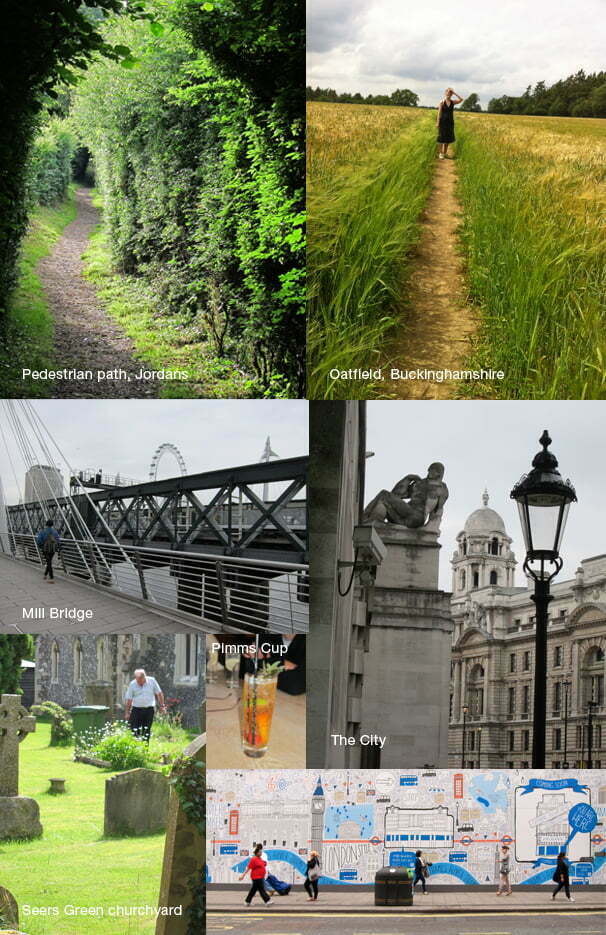 composite of photos of England